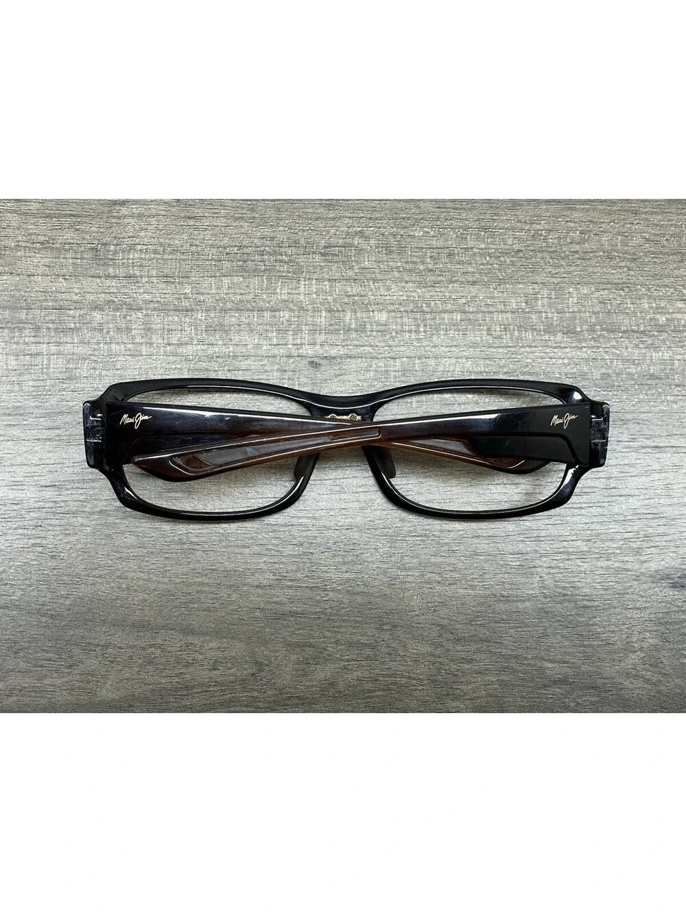 Maui Jim BAMBOO FOREST MJ-415-26B Brown Wrap Sunglasses 60-18 125 Japan *FRAMES